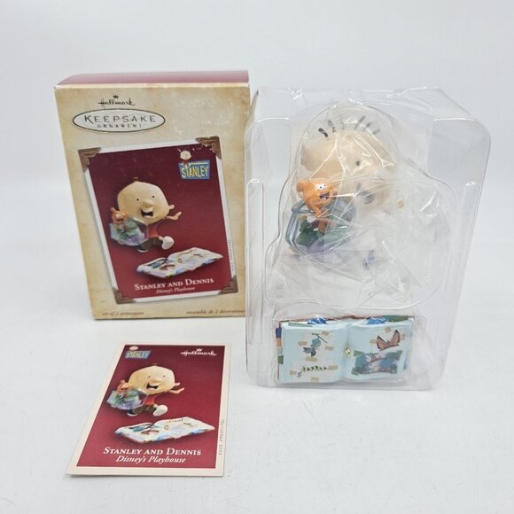 Vintage Hallmark Disney Playhouse Stanley and Dennis Christmas Ornament 2004 - Picture 1 of 8